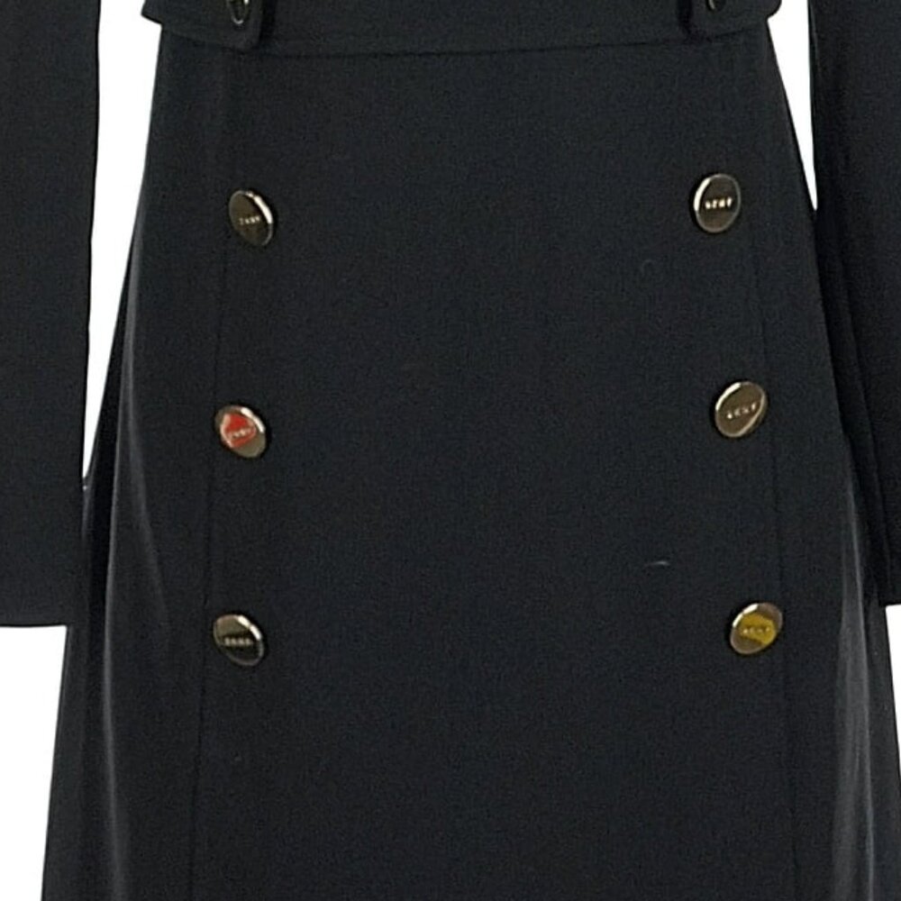 NWT Black Nautical Sailor inspired DKNY Dress, size 4 - Picture 3 of 14